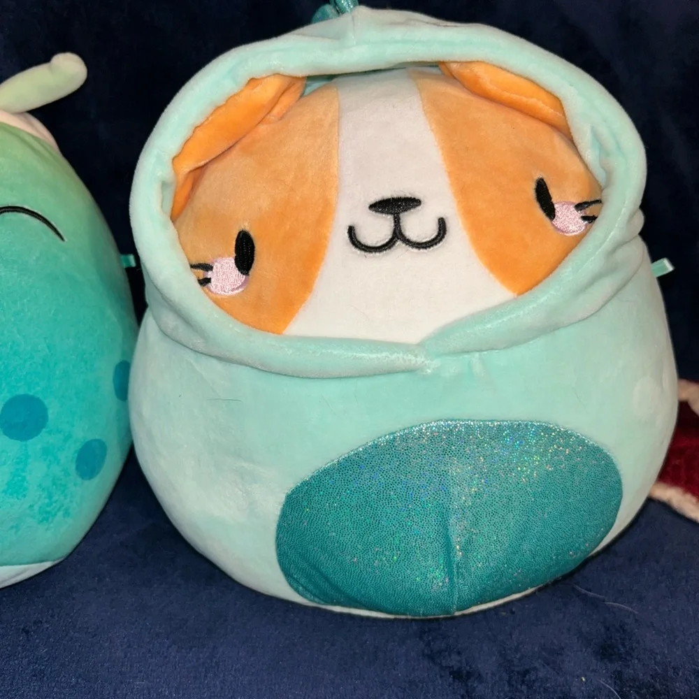 Squishmallows Aqua and Orange Pet Plush Duo